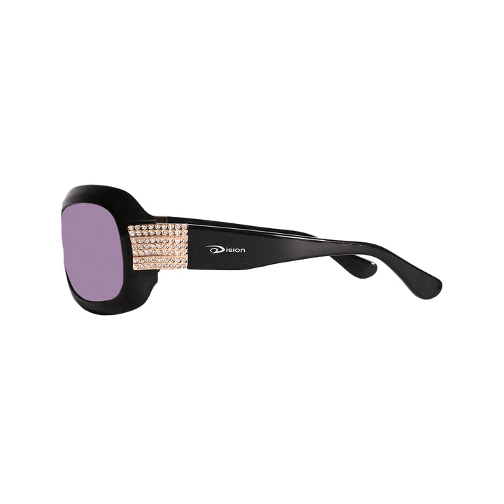 Ovision 3305-S - Rectangle Gem Stone Sunglasses