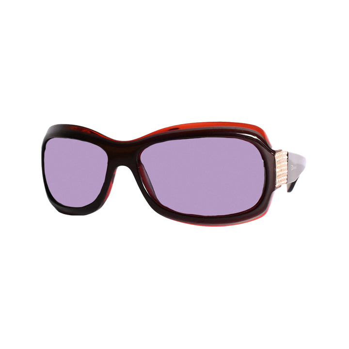 Ovision 3305-S - Rectangle Gem Stone Sunglasses