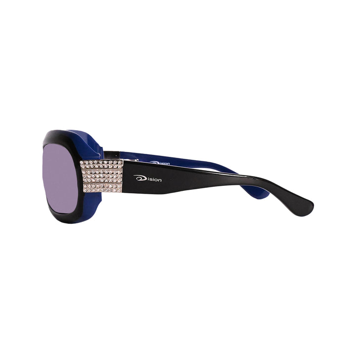Ovision 3305-S - Rectangle Gem Stone Sunglasses