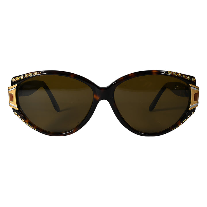 Roccobarocco 5678 - Women Gemstone Oval Sunglasses