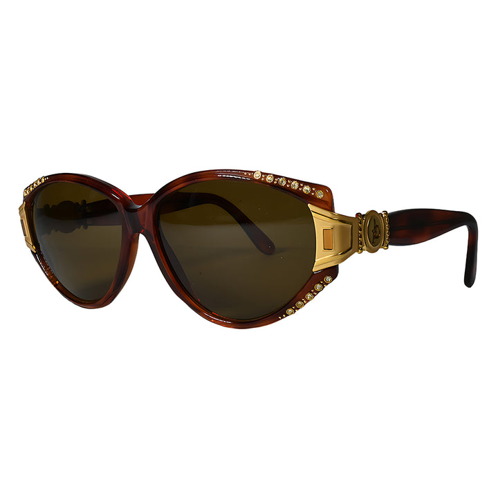 Roccobarocco 5678 - Women Gemstone Oval Sunglasses