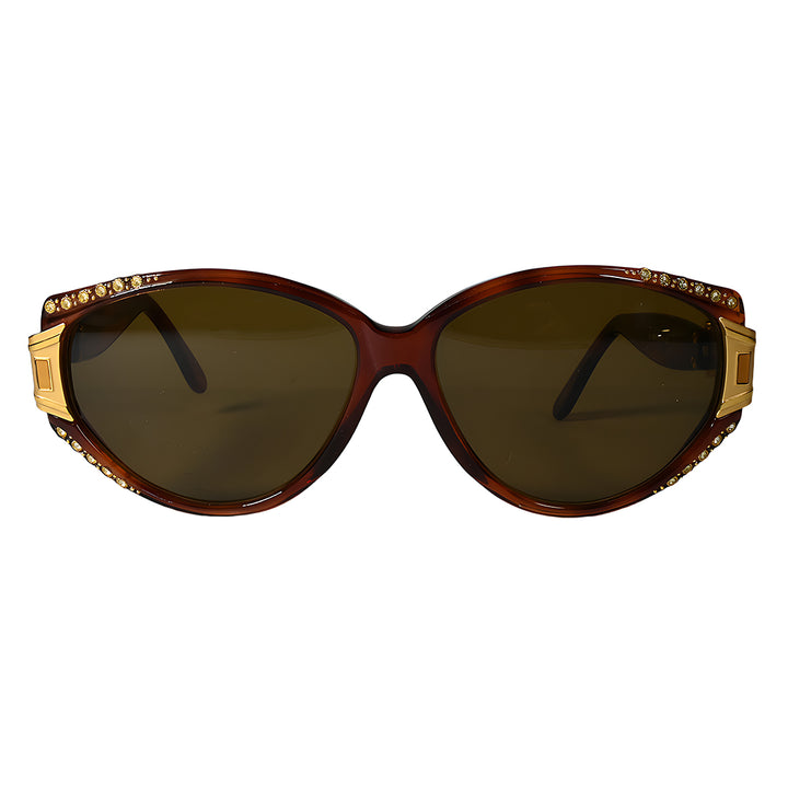 Roccobarocco 5678 - Women Gemstone Oval Sunglasses