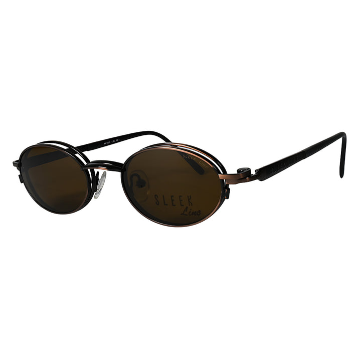 Sleek Line SL612 - Magnetic Clipon Oval Sunglasses
