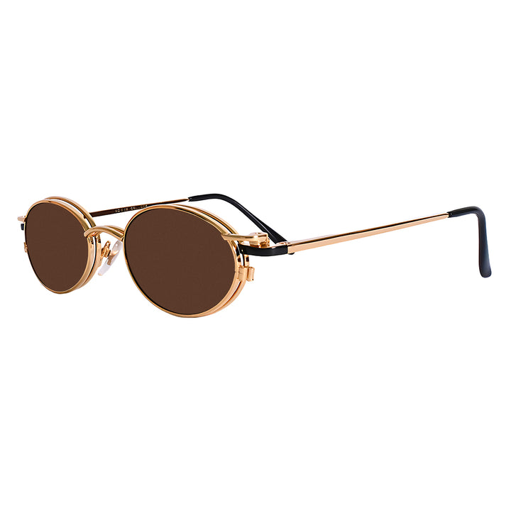 Sleek Line Sl607 - Clip-on Metal Sunglasses