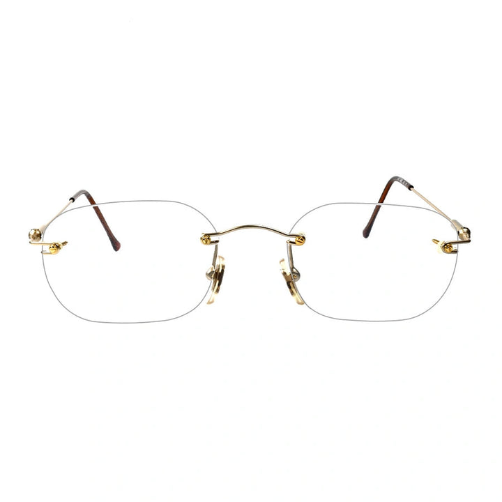 Groove Rimless Metal Oval Sunglasses - Optical Online Store – Opticalmart