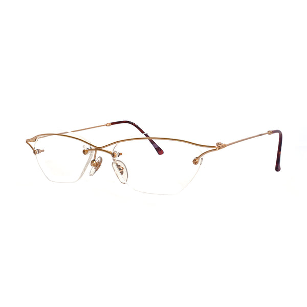 Sleek Line Sl-332 - Gold Metal Eye Frame